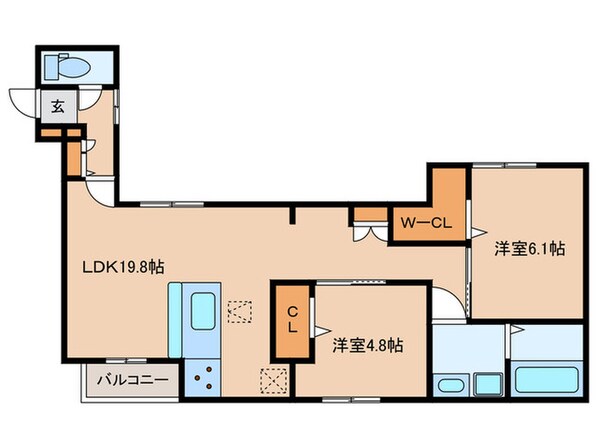 D-ROOM室見の物件間取画像